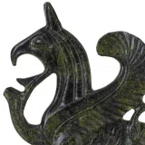 Griffin with Lion's Body – Bronze Sculpture – 15 cm – Dark Green