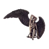 Fallen Angel — Sorrow and Beauty — Bronze-Finish Statue – 16.5 cm