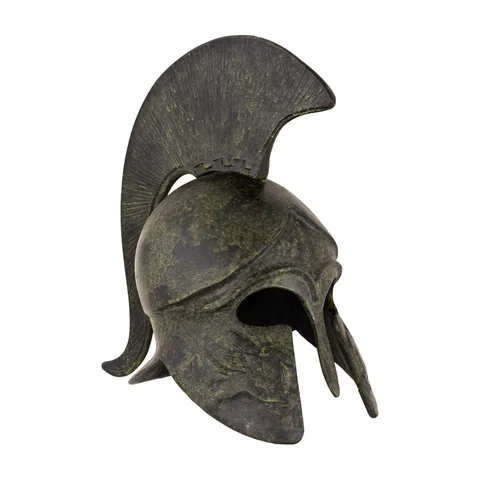 Corinthian Helmet with Pegasus and Short Crest – 19 cm – Dark Green