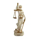 Themis, Goddess of Justice – White Statue – 16.5 cm – view 2