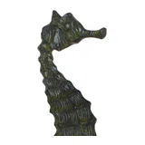 Seahorse – Bronze Sculpture – 28 cm – Dark Green