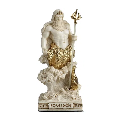Poseidon with Trident – Resin Statue – 8.8 cm – view 1