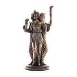 Hecate — Goddess of Magic and the Moon — Bronze-Finish Statue – 30 cm – view 3