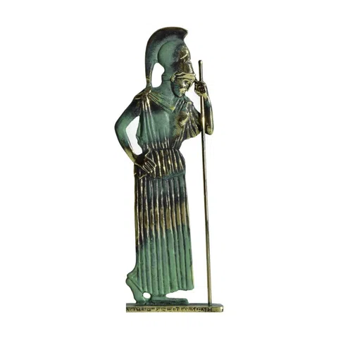 Pensive Athena Statue by Bronze Pavlakis