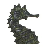 Mythological Hippocampus – Bronze Sculpture – 7 cm – Dark Green