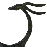 Deer – Bronze Sculpture – 10 cm – Dark Green