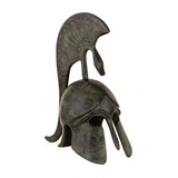 Studded Corinthian Helmet with Tall Crest – 16 cm