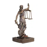 Themis — Goddess of Justice — Bronze-Finish Statue, 10 cm – view 4