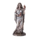 Hestia — Goddess of the Home and Hearth — Bronze-Finish Statue – 16 cm
