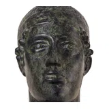 Bust of the Charioteer of Delphi – 18 cm – Dark Green
