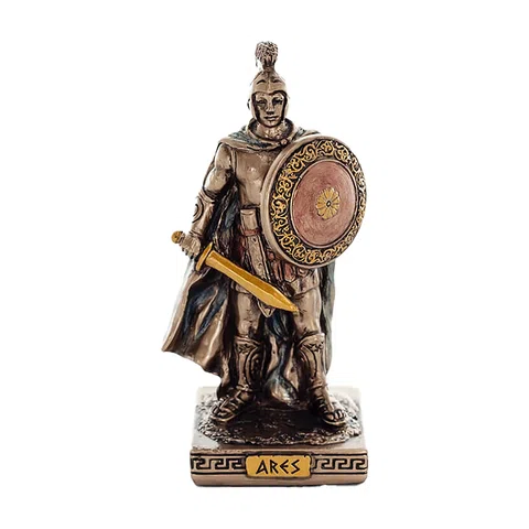 Ares — Bronze-Finish Statue – 8 cm – view 1