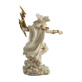 Zeus – God of the Sky – White Statue – 19 cm – view 3