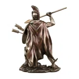 Leonidas with Spear and Shield – Bronze-Finish Statue – 15.5 cm – view 3