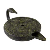 Ancient Greek Oil Lamp – Bronze Sculpture – 4 cm
