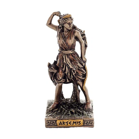 Artemis — Bronze-Finish Statue – 8.7 cm – view 1