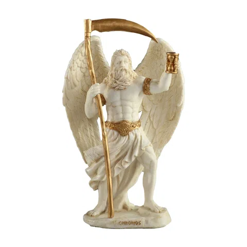 Chronos — Greek Mythology — White Statue, 18.5 cm – view 1