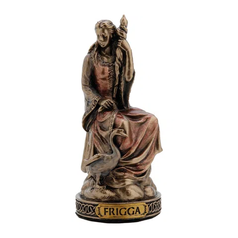 Frigg — Norse Mythology — Bronze Finish Statue, 8.5 cm – view 1