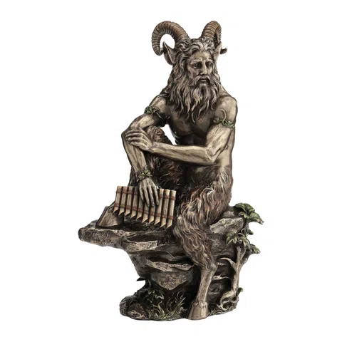 Pan – God of the Wild – Bronze-Finish Statue – 30.5 cm – view 1