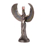 Isis, Egyptian Goddess – Bronze-Finish Resin Statue – 34 cm – view 2