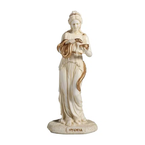 Hygieia — Goddess of Hygiene — White Statue, 15.5 cm – view 1