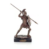 Spartan Warrior – Bronze-Finish Resin Statue – 12.5 cm