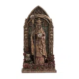 Santa Muerte — Altar — Bronze Finish Statue, 23.5 cm