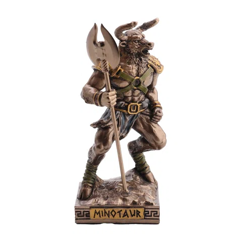 Minotaur — The Creature of the Labyrinth — Bronze-Finish Statue – 9.2 cm – view 1