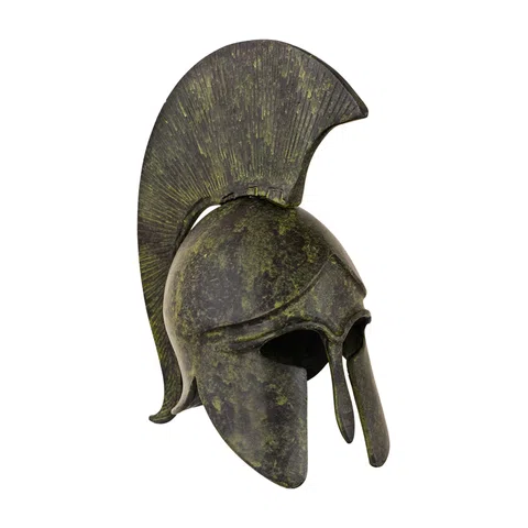 Corinthian Helmet with Short Crest – 17 cm – Dark Green
