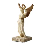 Nike — The Winged Goddess — White Statue – 10 cm – view 4