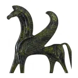Pegasus, the Winged Horse – Bronze Sculpture – 11 cm – Dark Green