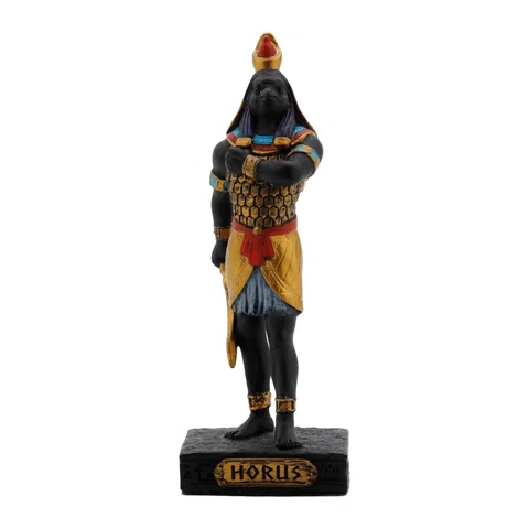 Horus – Egyptian God – Black Statue – 8.8 cm – view 1