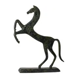 Rearing Horse – Flat Bronze Sculpture – 19 cm