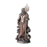 Poseidon – God of the Sea – Bronze-Finish Statue – 18 cm – view 3