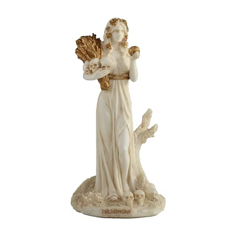 Persephone — Greek Mythology — White Statue, 15.5 cm – view 1