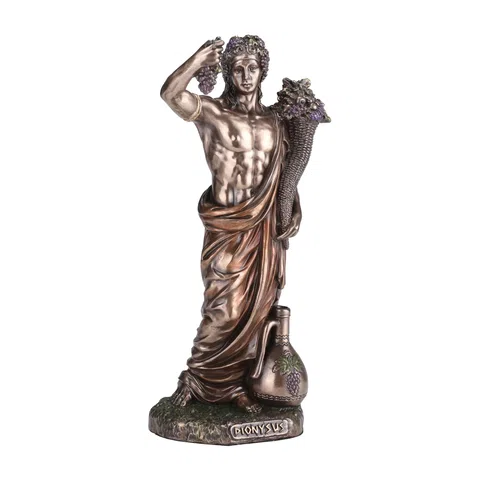 Dionysus — God of Wine — Bronze Finish Statue, 16 cm – view 1