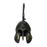 Spartan Helmet with Lambda and Tall Crest – 16 cm – Dark Green