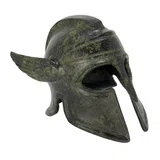 Winged Corinthian Helmet – Bronze Sculpture – 12 cm