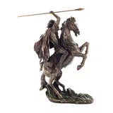 Alexander the Great on Horseback Bronze-Finish Statue – 31.5 cm