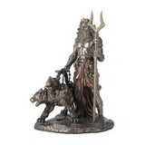 Hades with Cerberus – Bronze-Finish Resin Statue – 16.5 cm – view 2