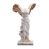 Nike – The Winged Goddess – White and Gold Statue – 14 cm