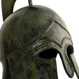 Life-Size Corinthian Helmet with Tall Crest – 40 cm – Dark Green