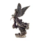 Guardian Angel with a Child – Bronze-Finish Statue – 27 cm – view 2