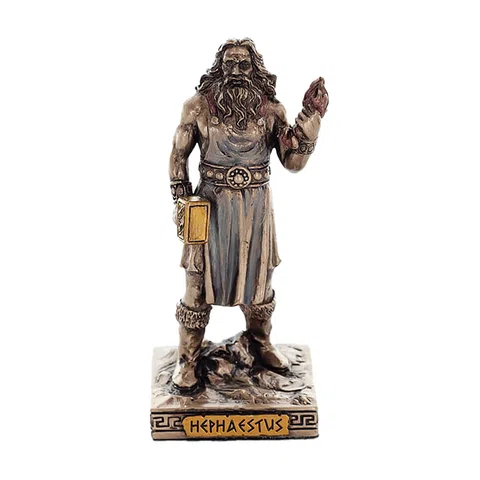Hephaestus – Bronze-Finish Statue – 9 cm – view 1