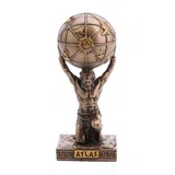 Atlas — The Titan Who Holds the Sky — Bronze-Finish Statue, 9.5 cm