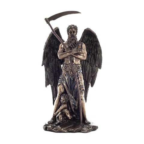Chronos – Father Time – Bronze-Finish Statue – 27.5 cm – view 1