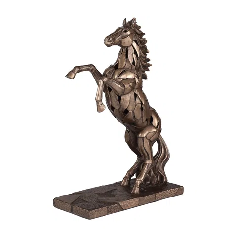 Rearing Horse — Bronze-Finish Statue, 28.5 cm – view 1