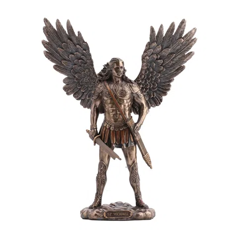 Archangel Michael — Bronze Finish Statue, 27.5 cm – view 1