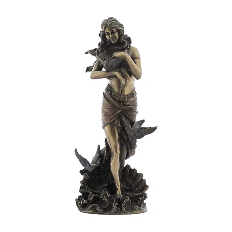 Aphrodite with Doves — Bronze-Finish Statue, 28 cm – view 1