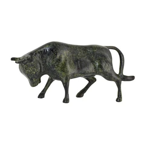 Cretan Bull – Bronze Sculpture – 5 cm – Dark Green