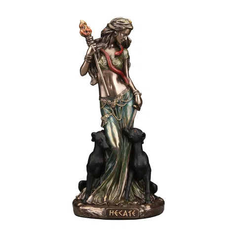 Hecate — Goddess of Magic — Bronze-Finish Statue, 15.5 cm – view 1